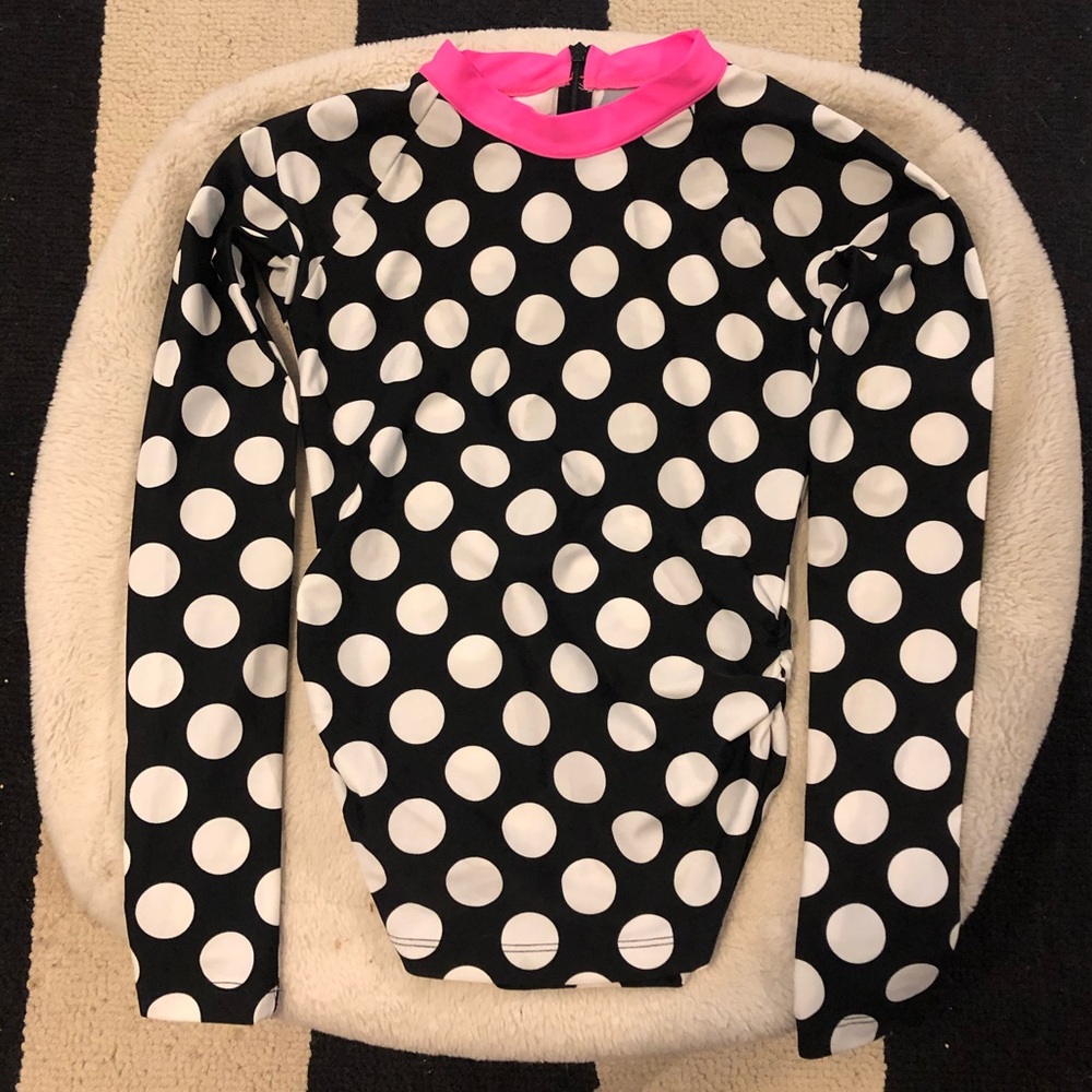 Albion Swim Polka Dot Rash-guard 💗